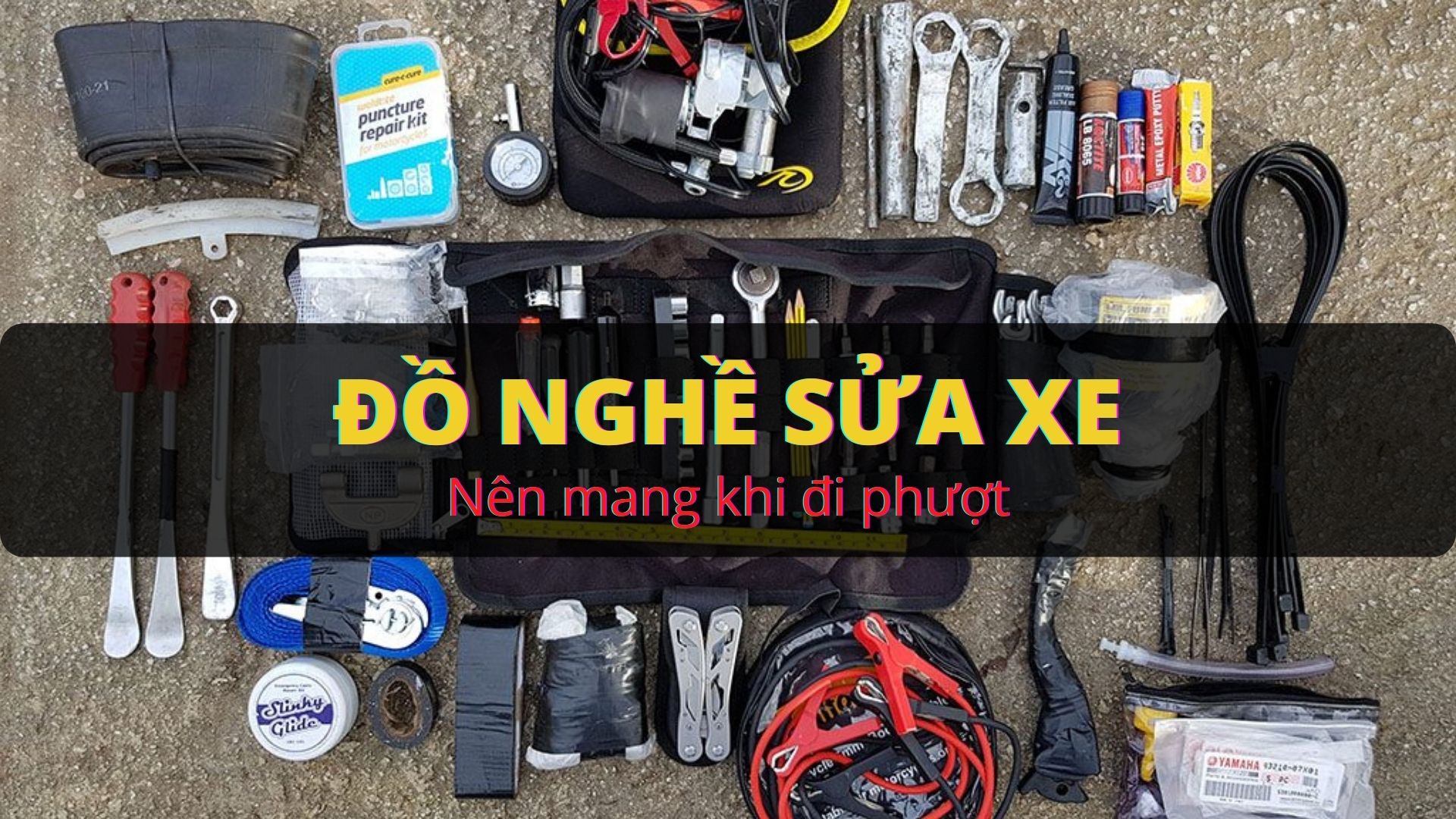 Mang theo phụ tùng sửa xe