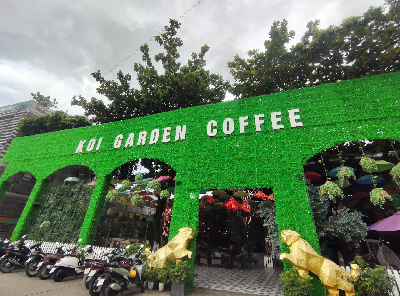 Trải nghiệm cà phê cá koi Quận 5 Koi Garden Coffee –  Menu đa dạng, view cực đẹp